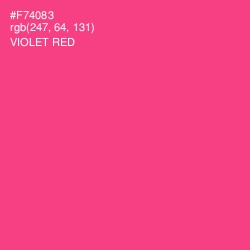 #F74083 - Violet Red Color Image